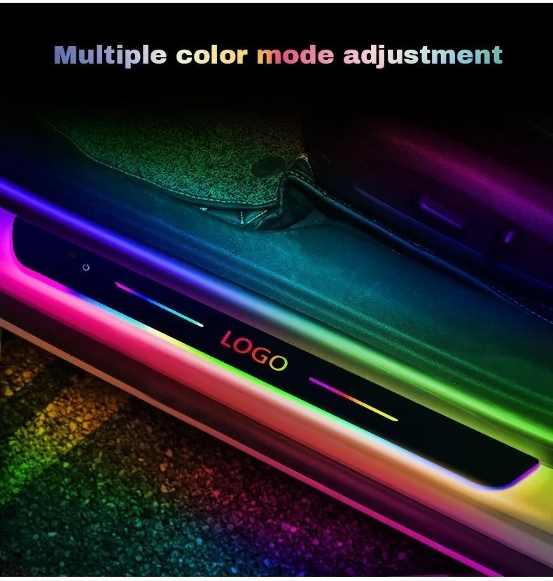 Honda HRV Car LED Dynamic Flow Light Threshold Plate 7 Colour Colorful ...