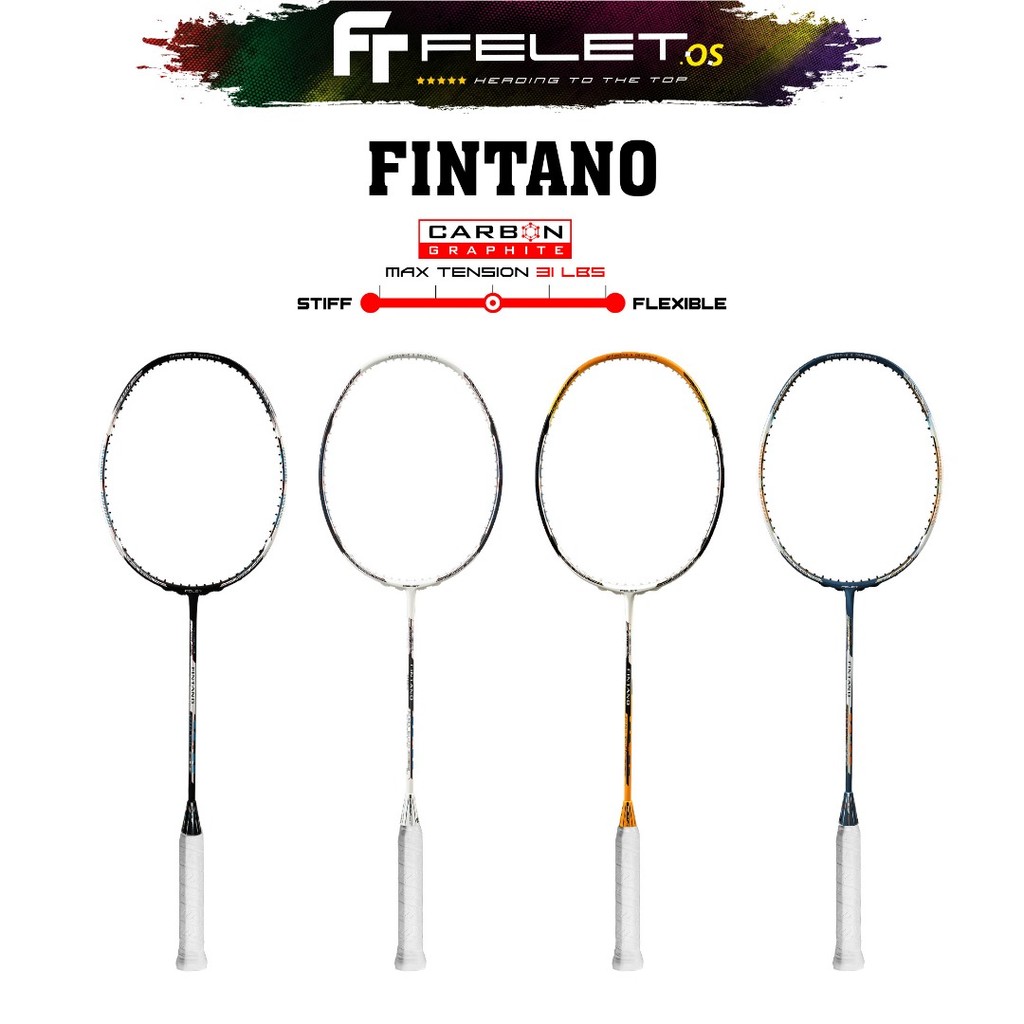 FELET FINTANO 4U 82gram Badminton Racket 100% Original by FLEET ...