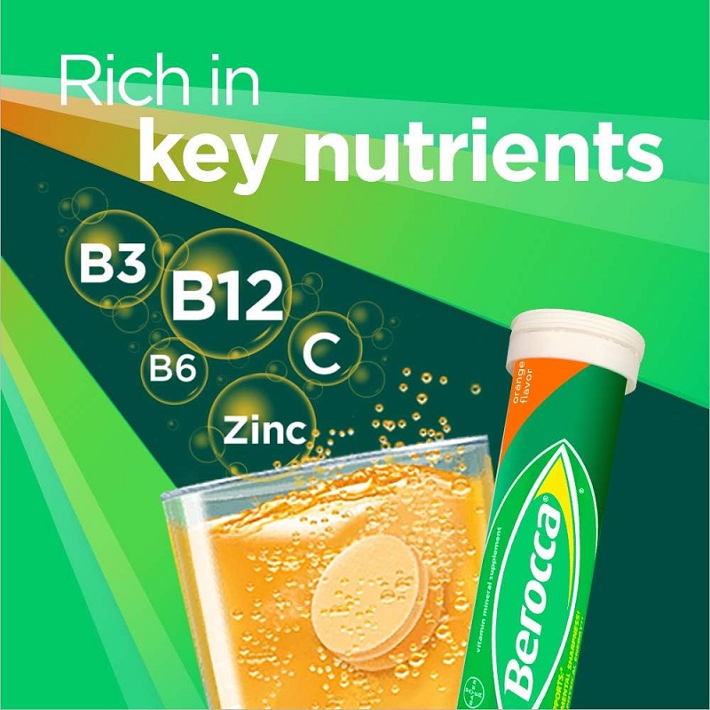 Berocca Effervescent Tablets - Orange -45s/30s/15s, Mango - 30s/15s ...