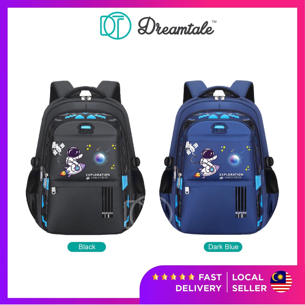 BACK TO SCHOOL PROMO Dreamte Kids Space Astronaut Primary School Bag Ergonomic Backpack Beg Sekolah Unisex Girls Boy KI Shopee Malaysia