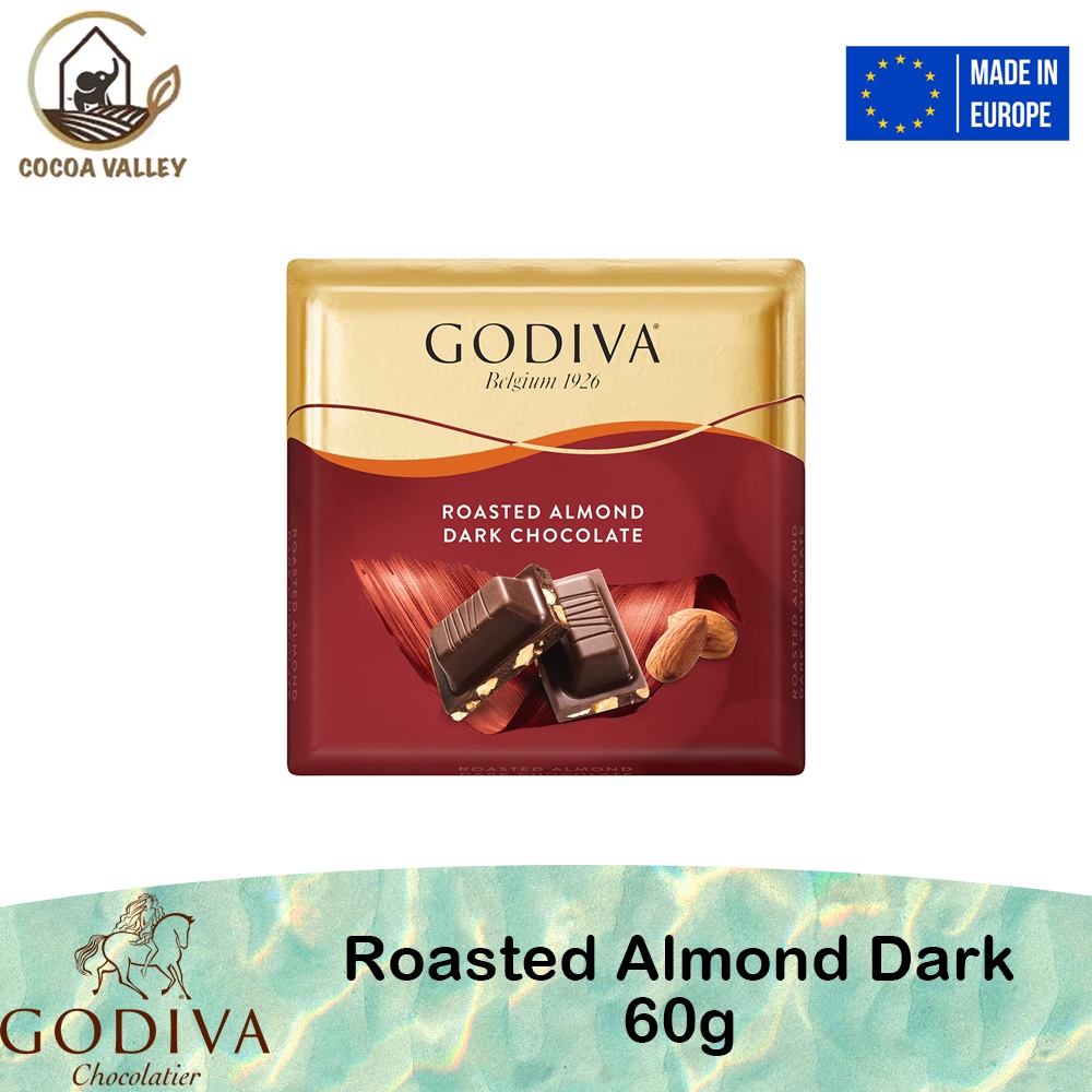 Godiva Signature Roasted Almond Dark Chocolate 60g Shopee Malaysia