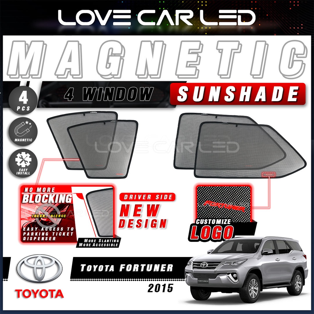 TOYOTA FORTUNER 2015-2023 4WINDOW MAGNETIC SUNSHADE | Shopee Malaysia