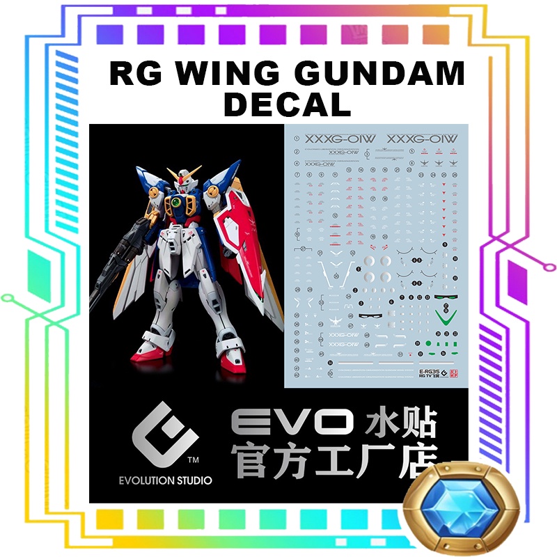 RG WING GUNDAM WATERSLIDE DECAL Shopee Malaysia