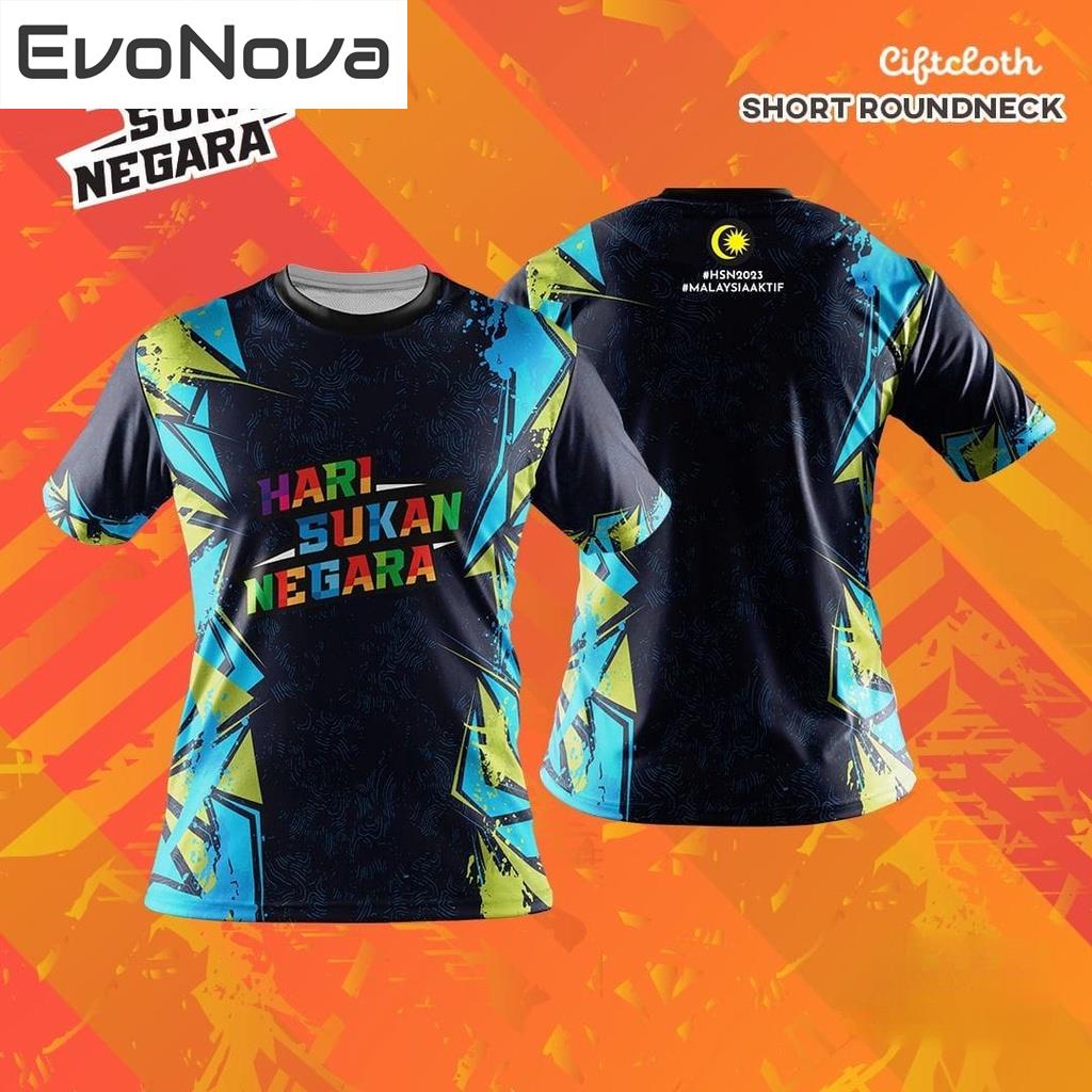 EvoNova Jersey HARI SUKAN NEGARA 2023 Baju Jersey T shirt Women & Men ...