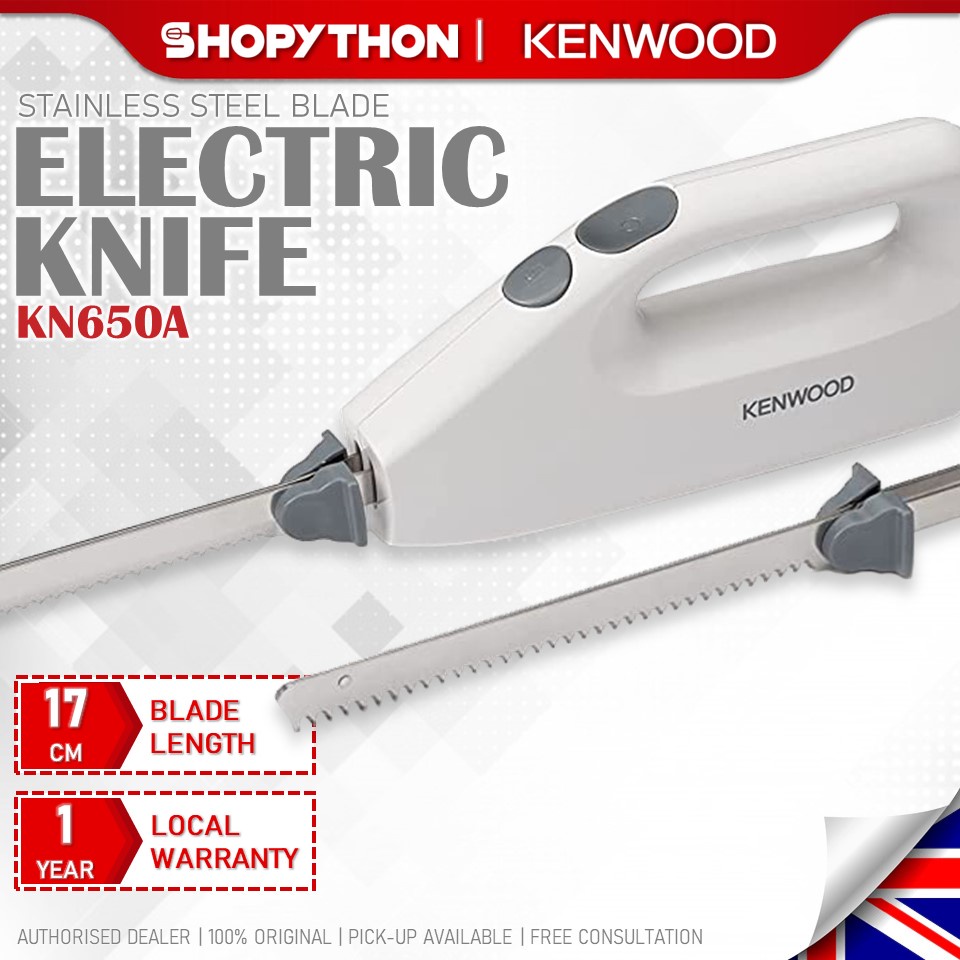 KENWOOD Electric Knife KN650A (100w) White Bread Loaf Slice Frozen Food