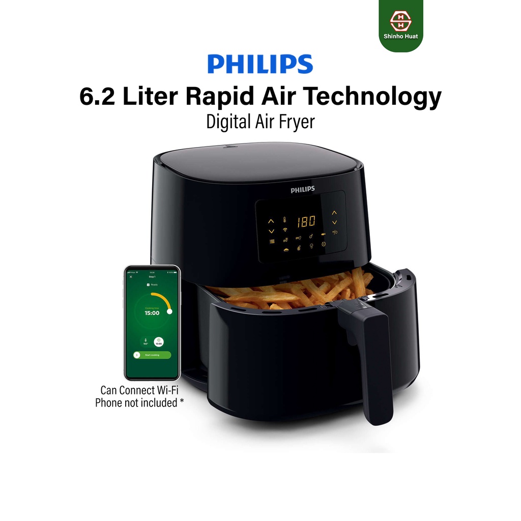 Philips 6.2 Liter Digital Air Fryer HD9280 AirFryer HD9280/91 Shopee
