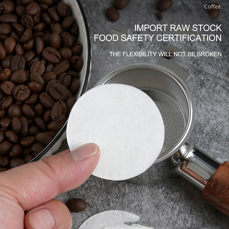 100pcs Coffee Filter Paper Home Handle Special Powder Bowl Filter Paper ...