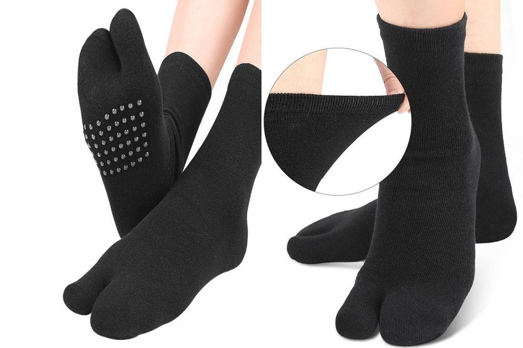 fi Anti-slip Toe Socks Sweat-absorbing Socks Comfortable Non-slip Yoga ...