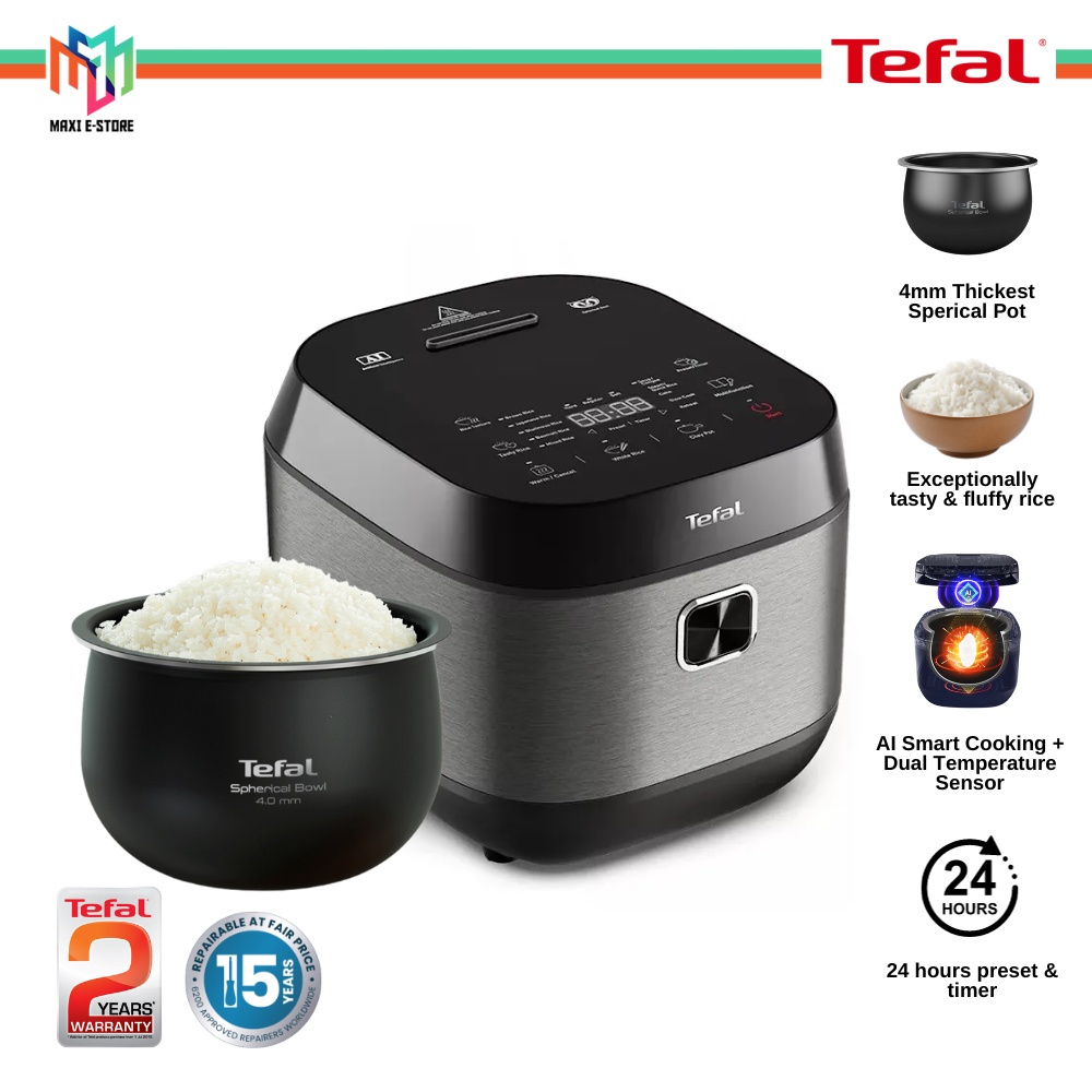 Tefal RK776B Delirice Plus Rice Cooker with 14 Cooking Programs