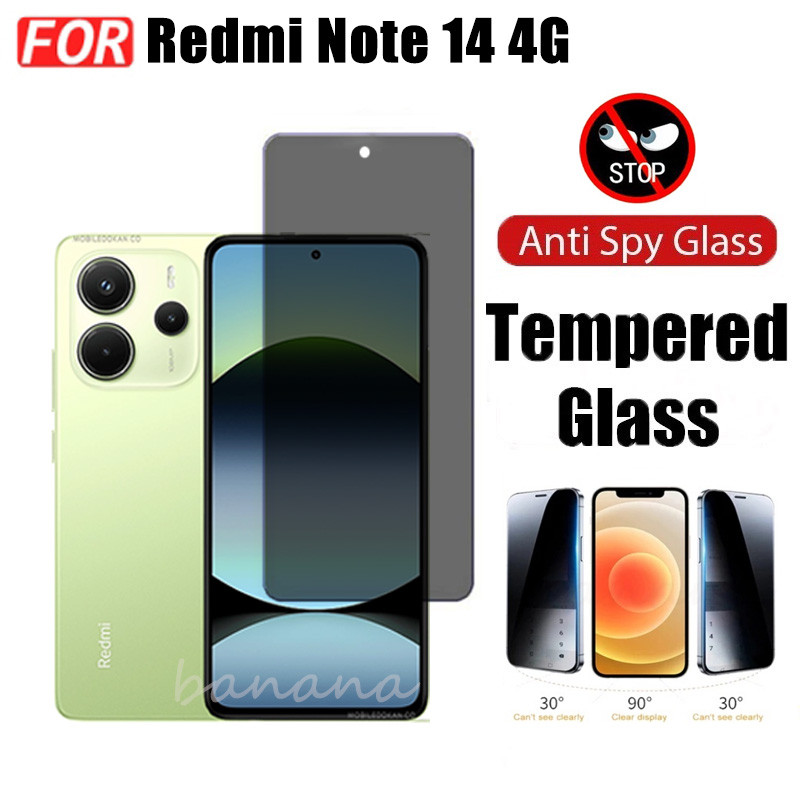 Pellicola Privacy Per Xiaomi Redmi Note 14 Pro 5G – Vetro Temperato Anti-Spy E Antigraffio 9H