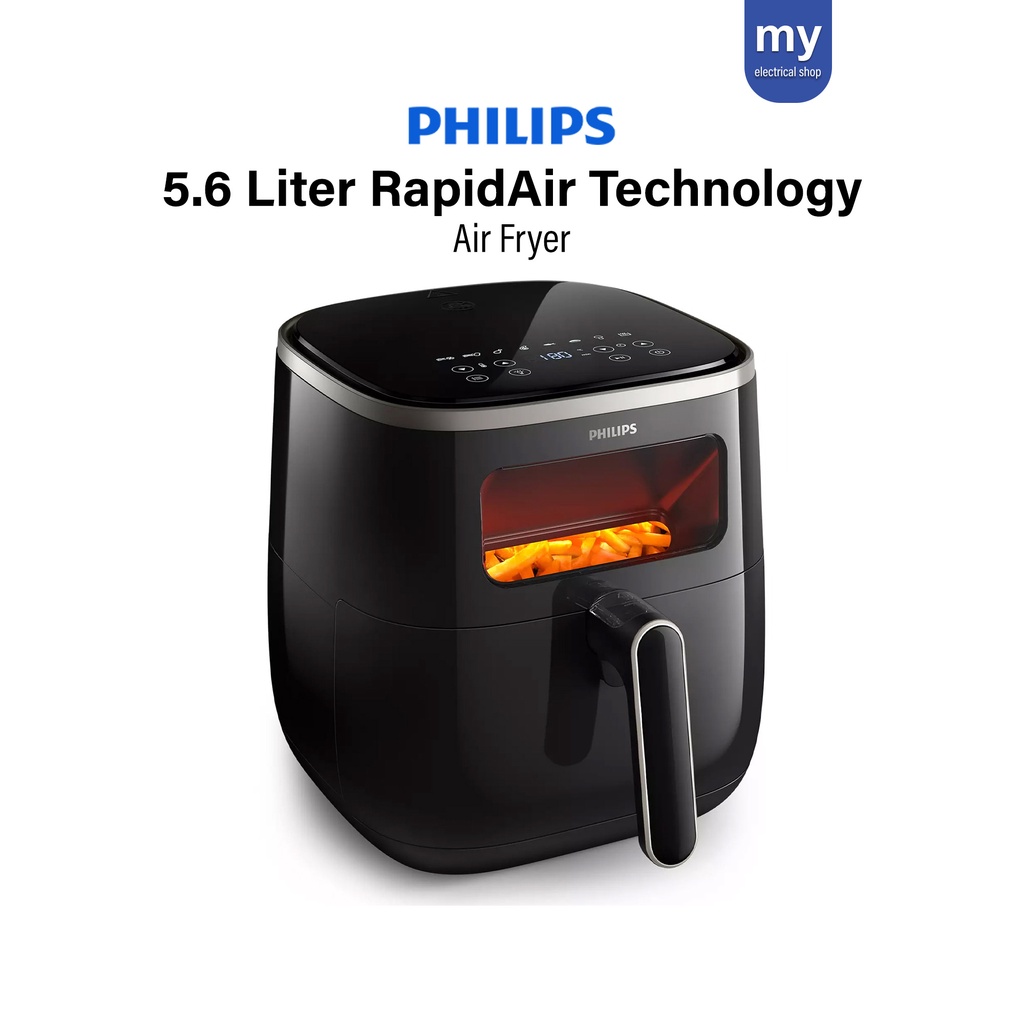 Philips Air Fryer With Window 5.6L HD9257/80 AirFryer HD9257 Shopee