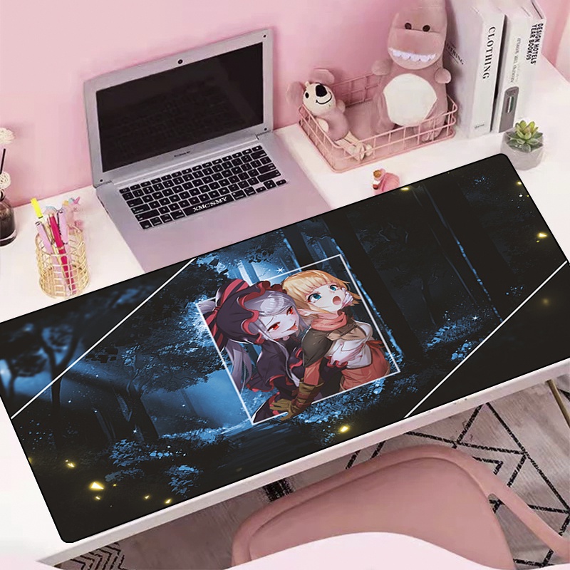 Extended Pad Mouse Gamer Mousepad Speed Overlord Xxl Keyboard Anime