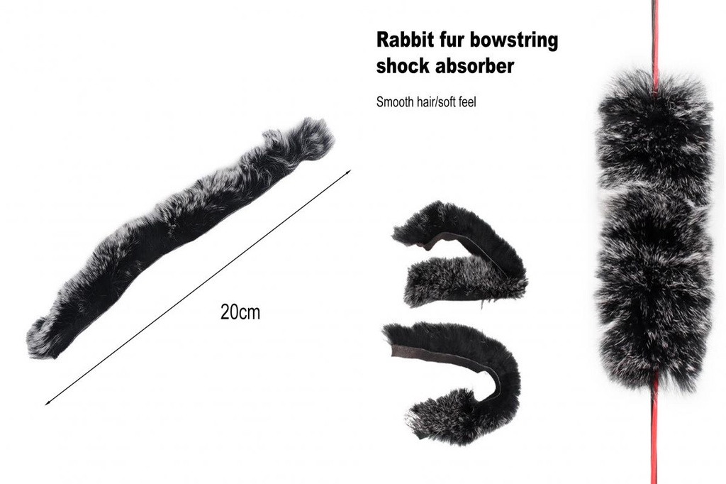 Cute_ Faux Rabbit Fur Silencers Recurve Bow String Silencers Soft Faux ...