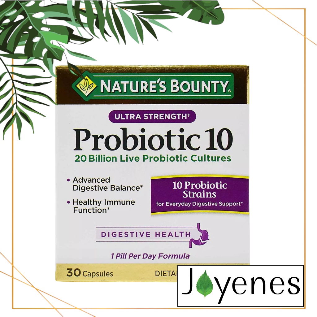 Nature's Bounty Ultra Strength Probiotic 10 (30 Capsules) | Shopee Malaysia