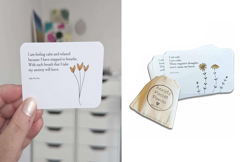 SUNFA Self-care Pocket Poetry Anxiety Relief Poems Positive Affirmation ...