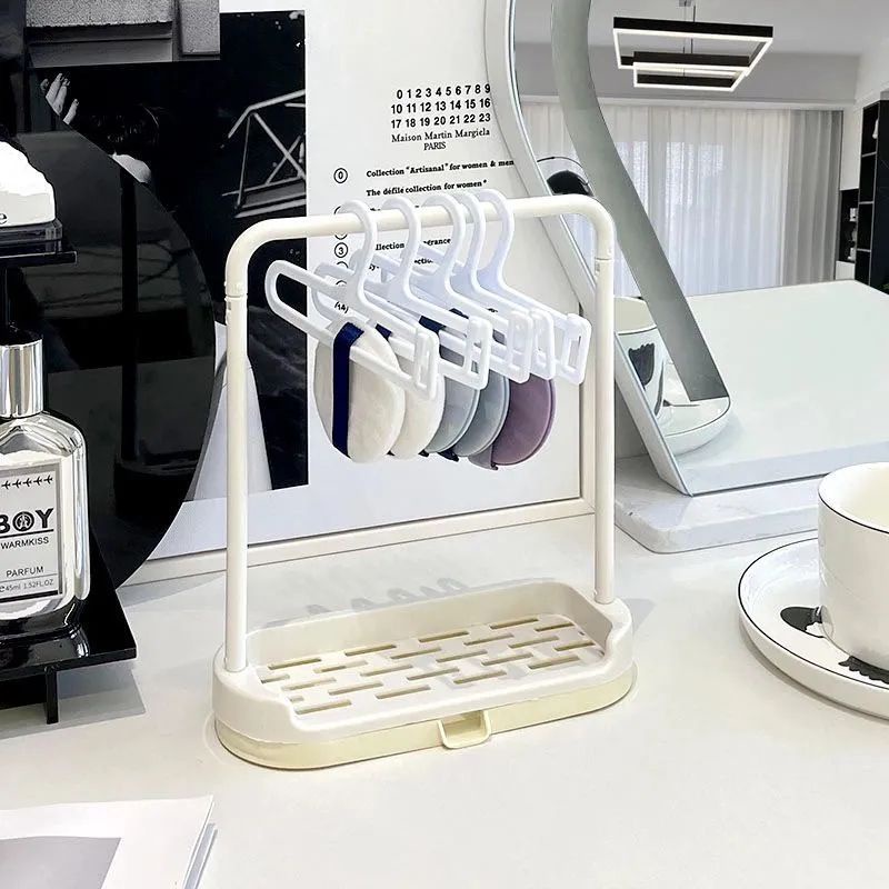 Air Cushion Powder Puff Drying Rack Beauty Egg Storage Stand Clean and ...