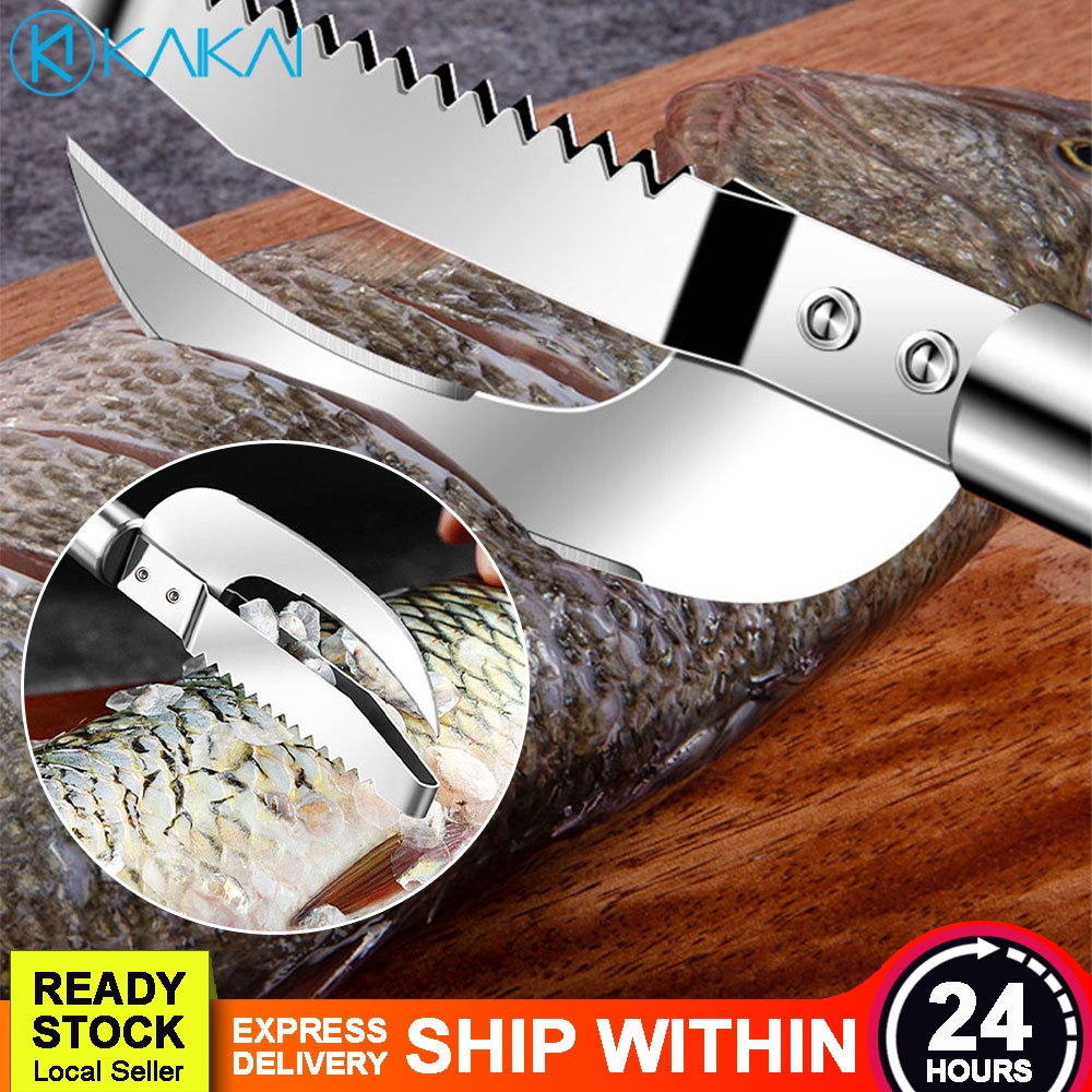 🔥 ANTI-RUST 🔥 3 in 1 Stainless Steel Fish Scale Remover Multifunctional ...