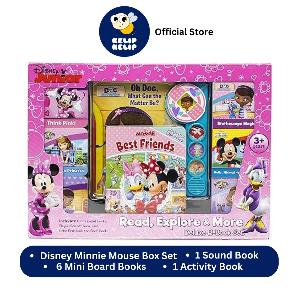 Disney Minnie Mouse Deluxe Box Set (Gift Set) For Kids with 8 Books for ...