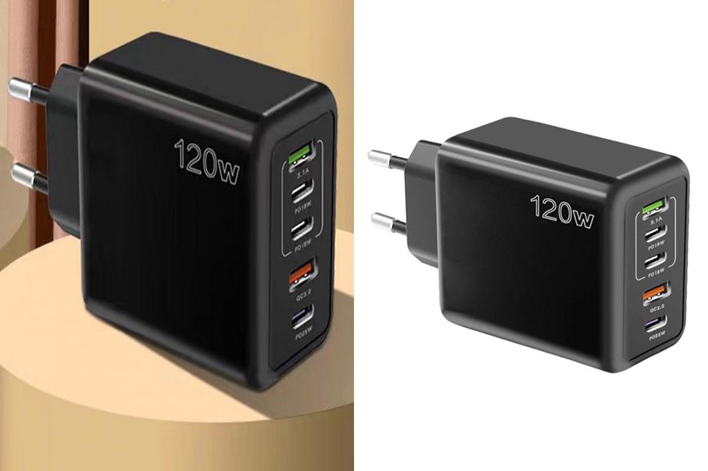 Pisand Multi-port Charger Low Power Consumption Charger 120w Fast ...