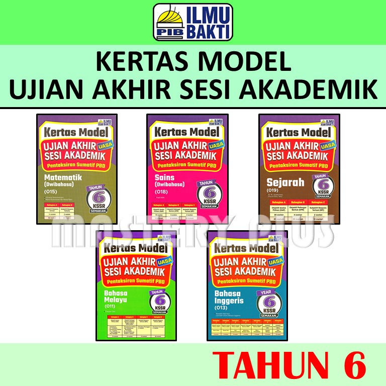 Kertas Model Ujian Akhir Sesi Akademik Tahun 6 Uasa Pentaksiran Sumatif Pbd（kssr Semakan 0712