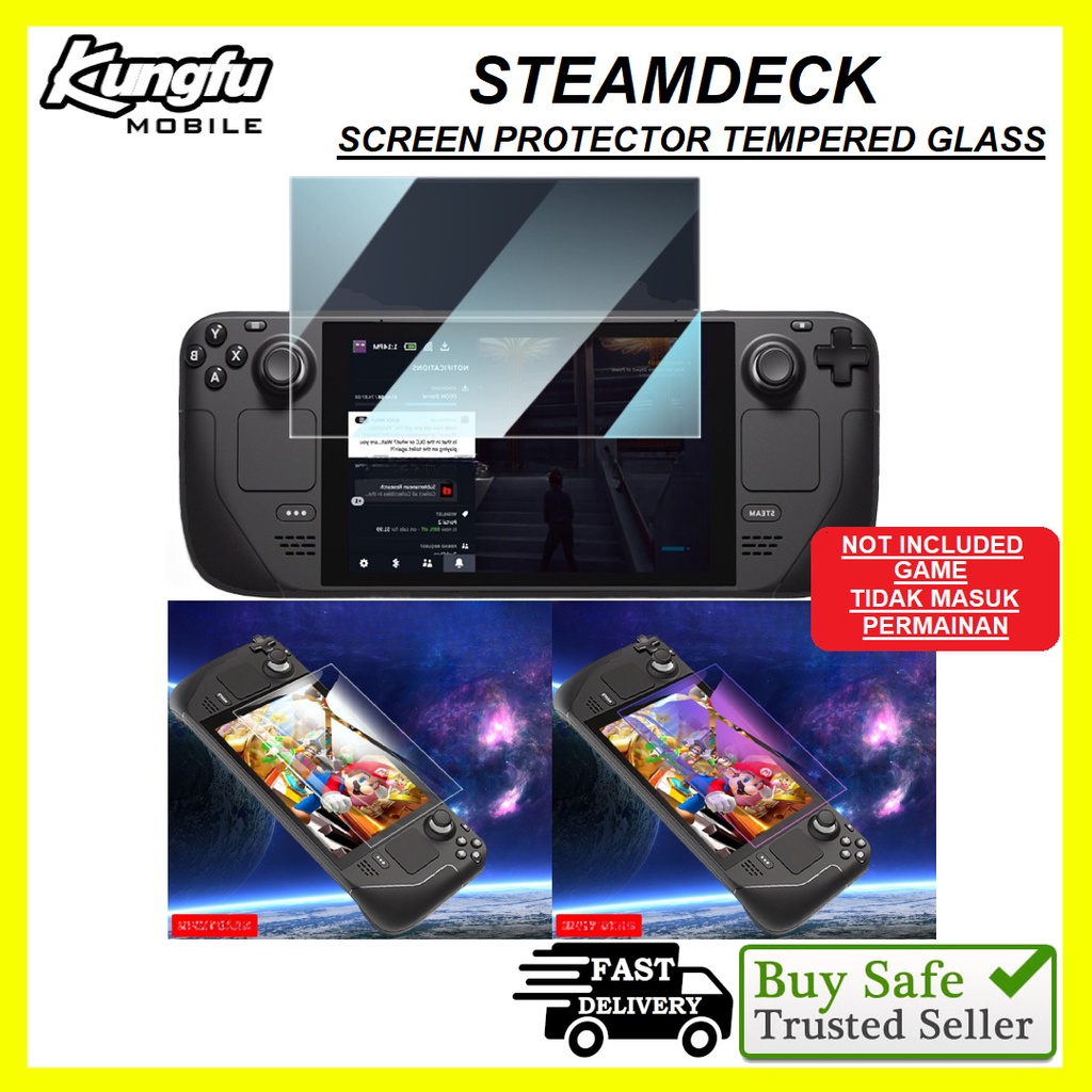 【KungFu】Steam Deck OLED SteamDeck Tempered Glass 9H Screen Protector ...