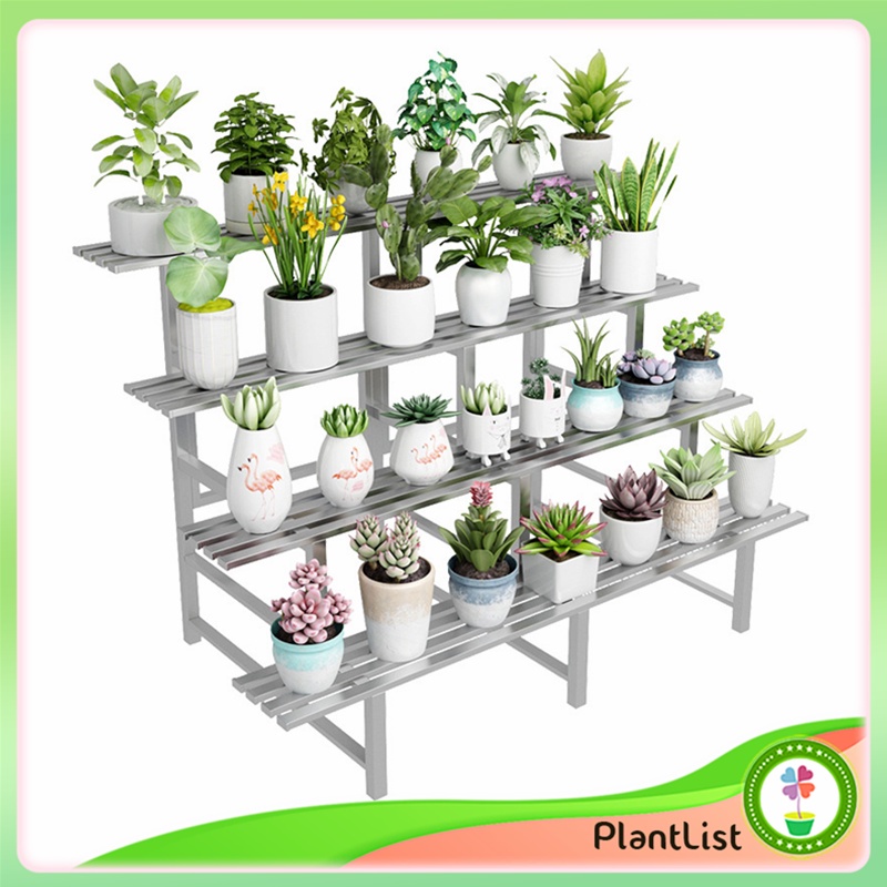 PlantList 🎍 Stainless Steel Flower Rack Succulents Holder Plant Rack ...