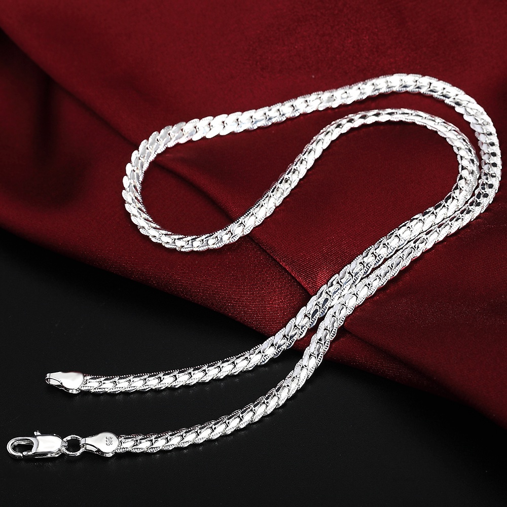 20-60cm 925 Sterling Silver Luxury Brand Design Noble Necklace Chain ...