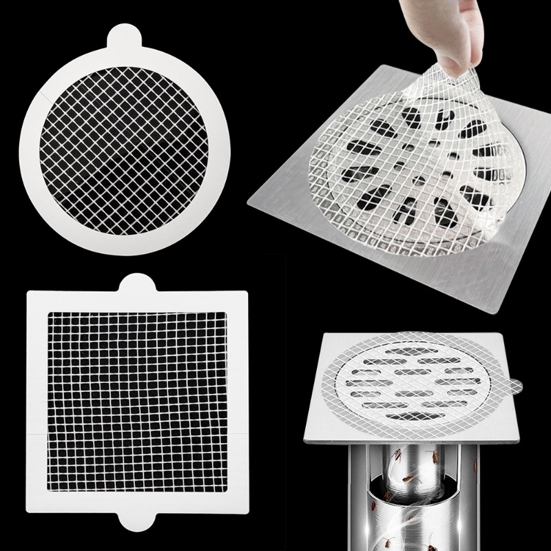 1/5Pcs Bathroom Anti-clogging Drain Filter Mesh Sticker / Household ...