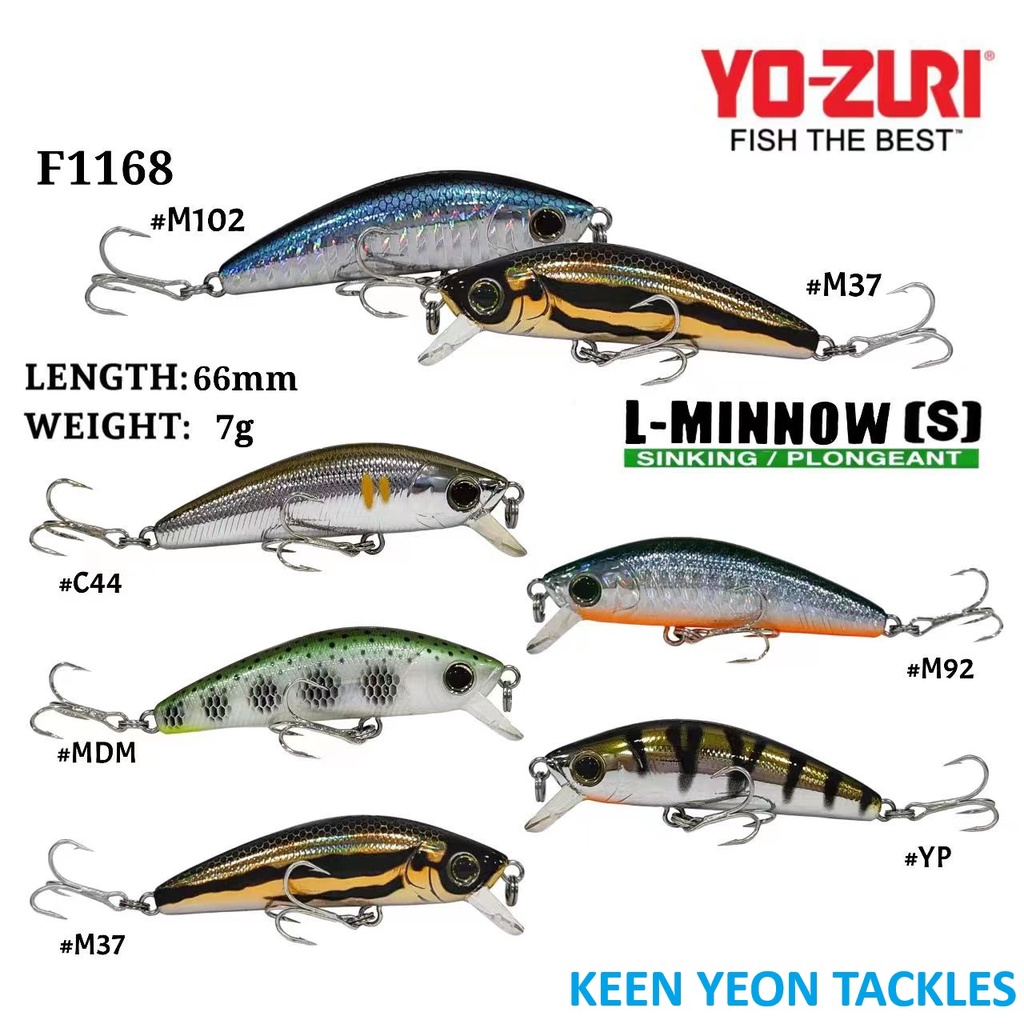 YO-ZURI L-MINNOW (S) FISHING LURE F1168