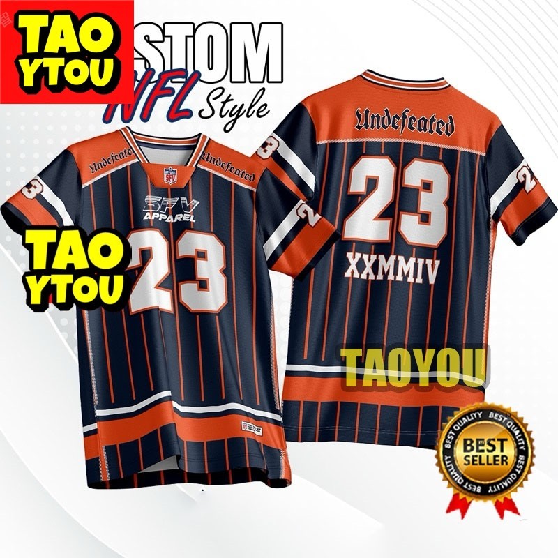 2024 NFL Jersey 280GSM LYCRA Baju Tshirt Custom Jersey Lelaki Thailand ...