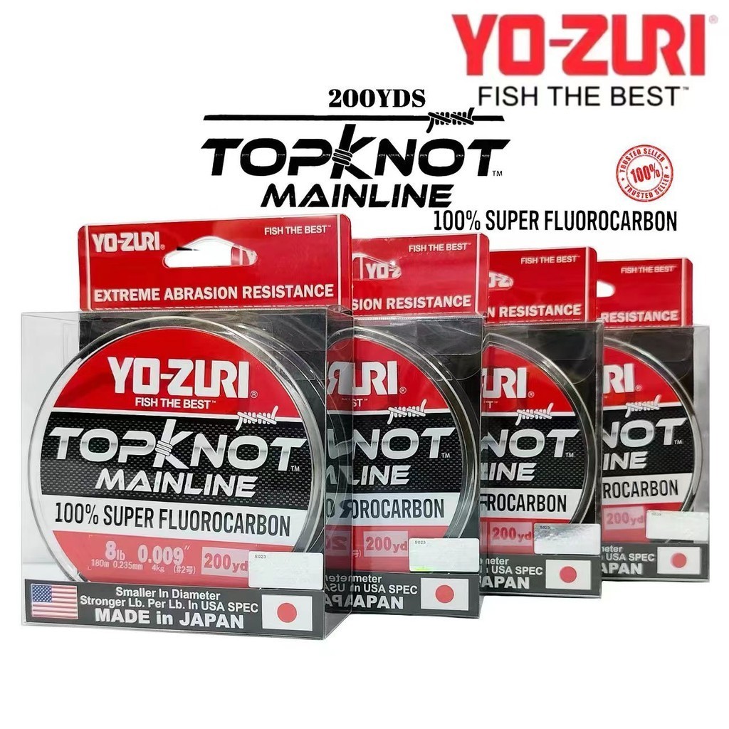 Yo-Zuri Topknot Fluorocarbon Mainline 200yd Spool - 14 lb