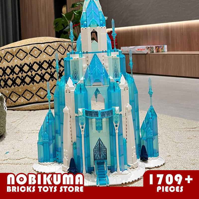 1700+Pcs - Frozen Castle Blocks Model Queen Elsa Anna Princess Palace ...