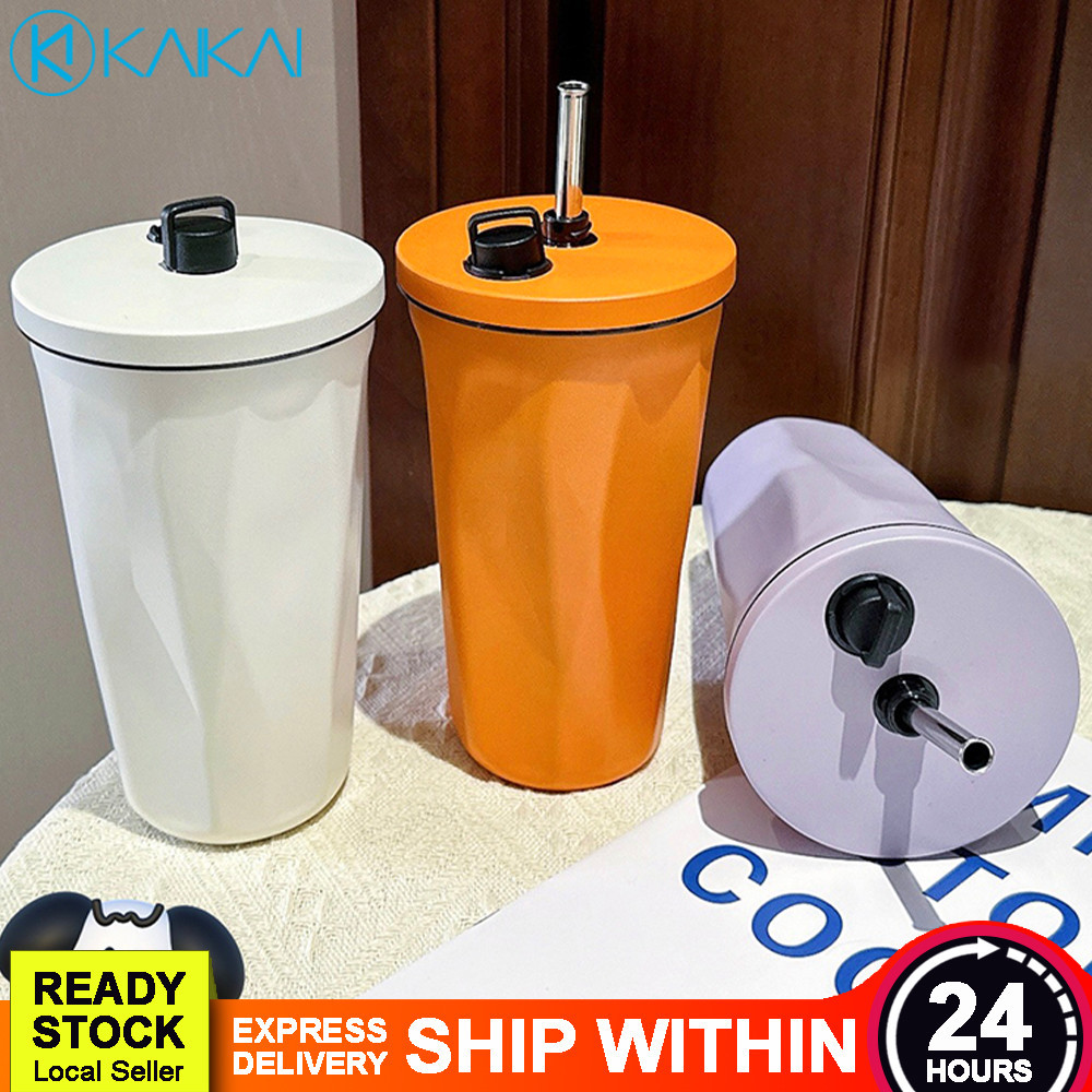 🔥 LOW MAINTENANCE 🔥 SUS 304 Stainless Steel Tumbler With Straw 600ml ...