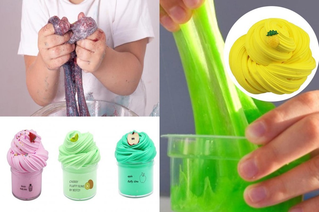 Lingoer| 70ML Slime Toy Fluffy Anti-tear Stretchy Cloud Slime Butter ...
