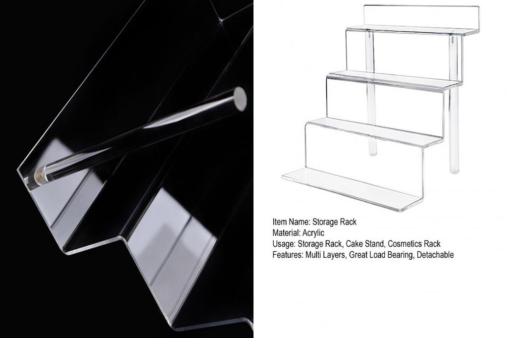 SGW_ Acrylic Display Rack Dresser Organization Stand Multi-layered ...