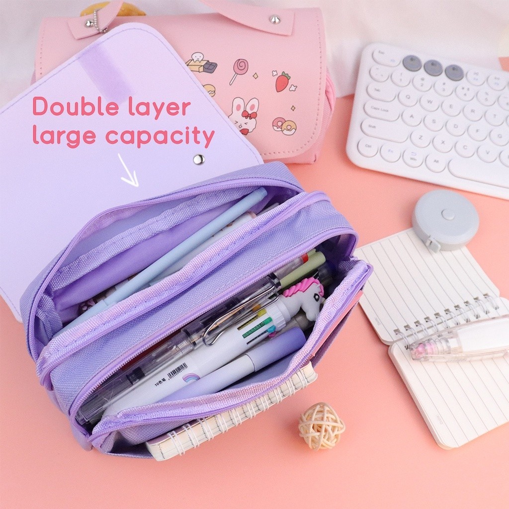 BH Cute Pencil Bag Large Decompression Pencil Case Storage Student Kids ...