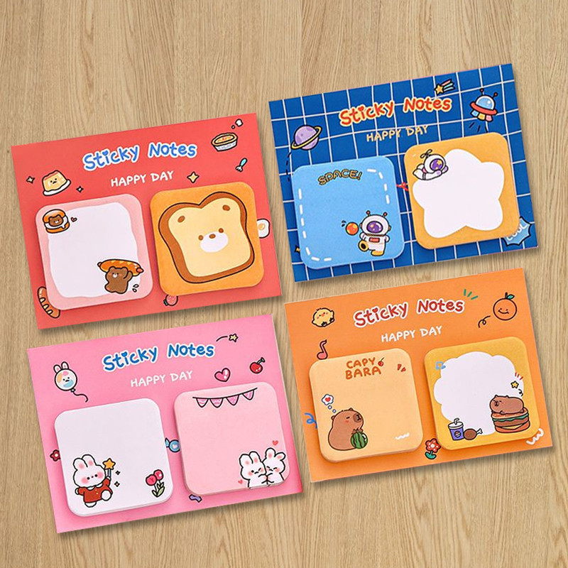 Portable Memo Pad Mini Cartoon Sticky Notes Small Reminder Note Student ...