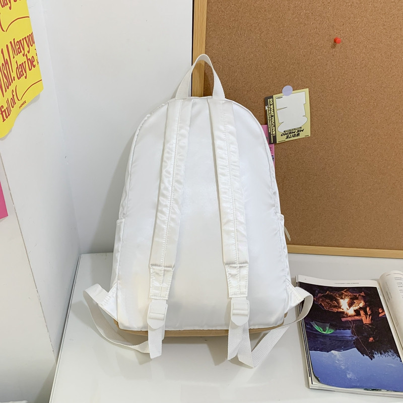 ins Korean Niche Design Floral Patchwork Backpack Large Capacity ...
