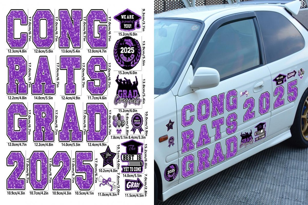 Graduation Car Decorations Durable Graduation Stickers 2025 Graduation ...