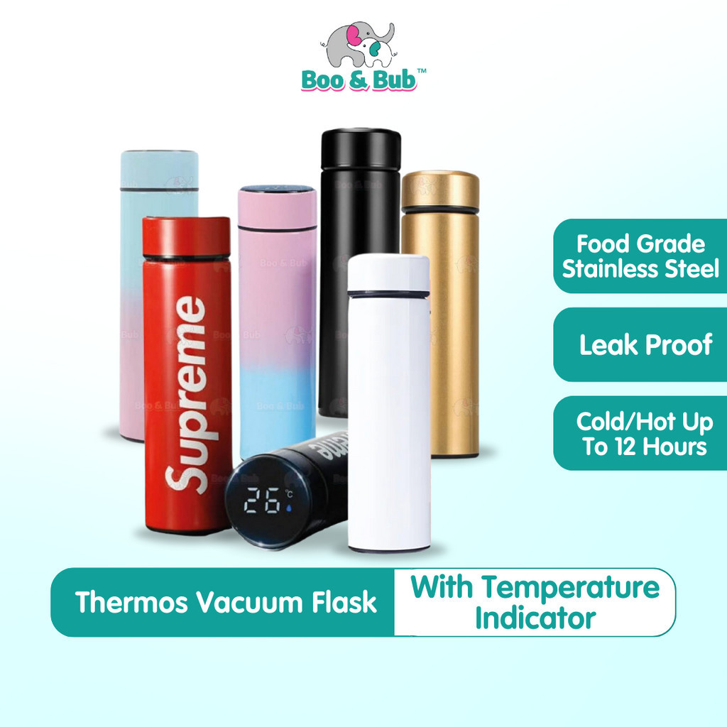 Thermo Flask with Temperature Display Indicator Water Bottle