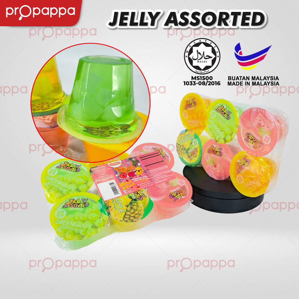 Propappa - Assorted Nata Pudding Mixed Fruit Flavours 18 Pieces/Bundle ...