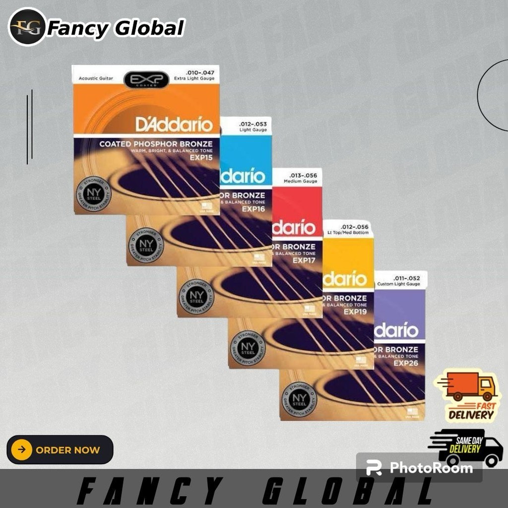 Daddario American Bronze 85/15 Super, Extra, Light & Medium Light