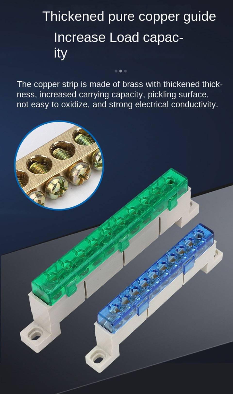 Zero wire terminal 3/4/5/6/7/10/12/15-Hole Distribution Box Terminal ...