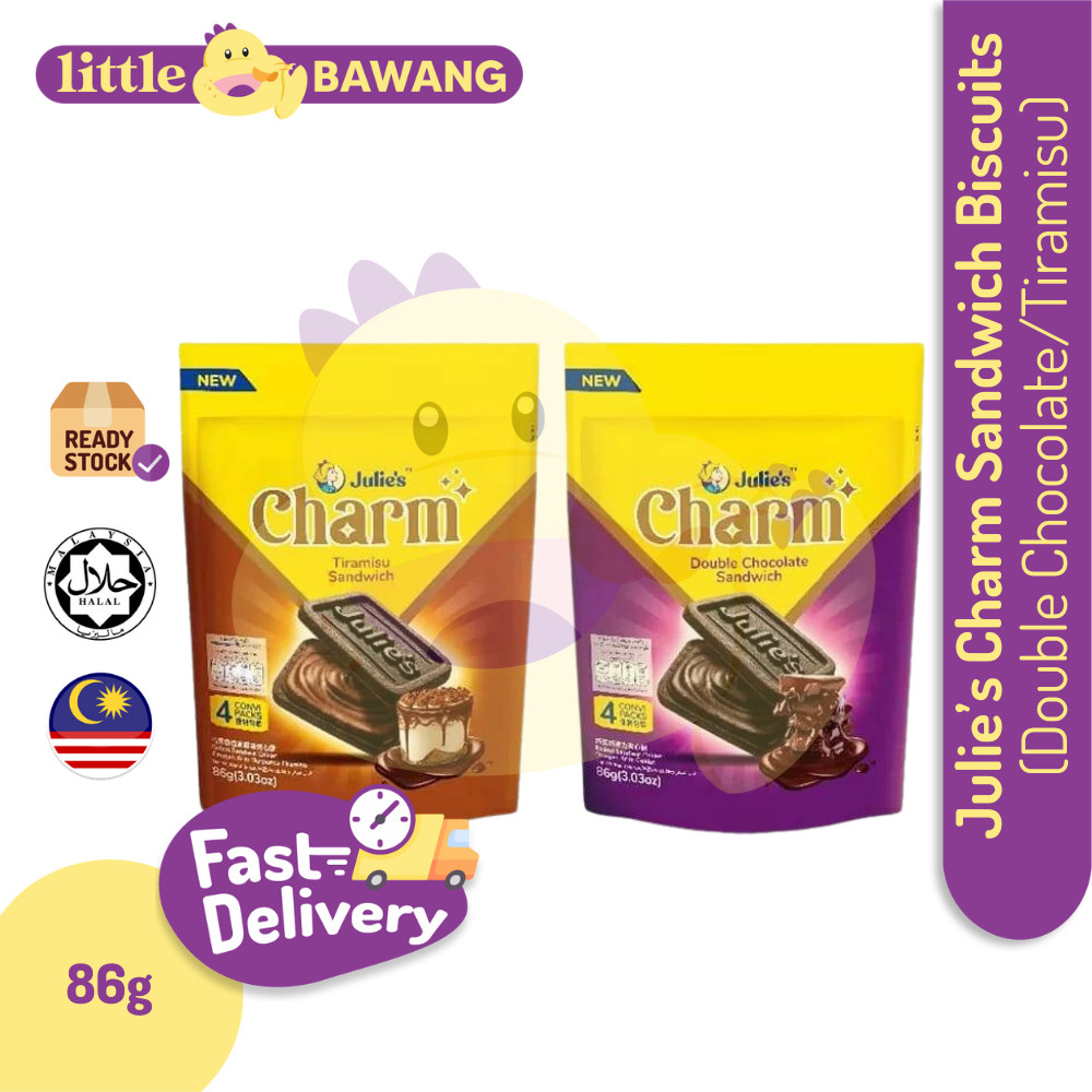 Julie's Charm Double Chocolate Sandwich Tiramisu Snack 86g 4 Convi Per ...