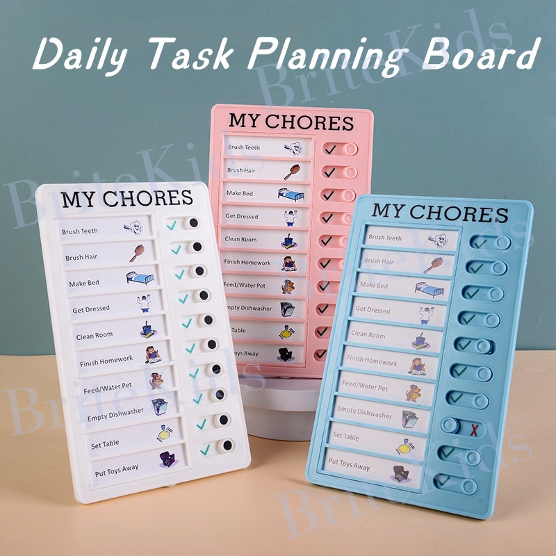 Reusable Daily Task Planing Board My Chores Memo Reusable Plastic Board ...