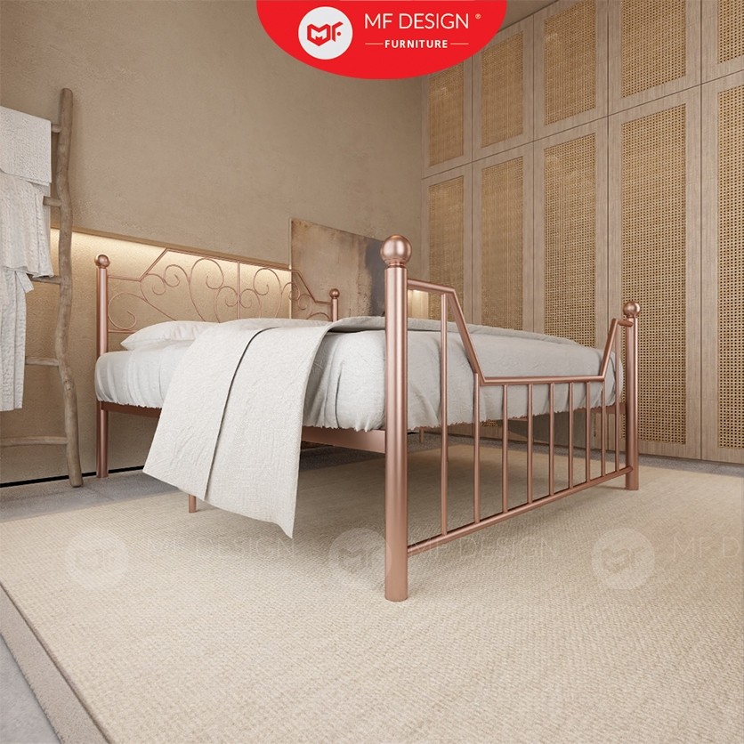 MF DESIGN Palace Metal Bed Frame Katil Besi Queen Single Katil Besi ...