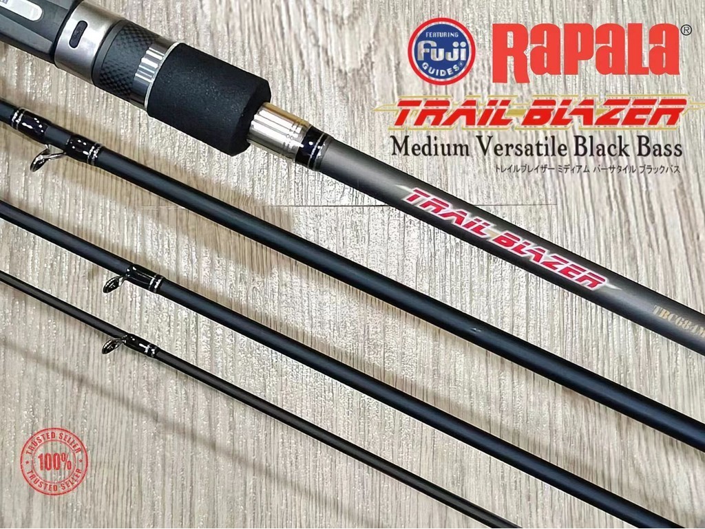 💥💥 RAPALA TRAIL BLAZER MEDIUM VERSATILE BLACK BASS TRAVEL
