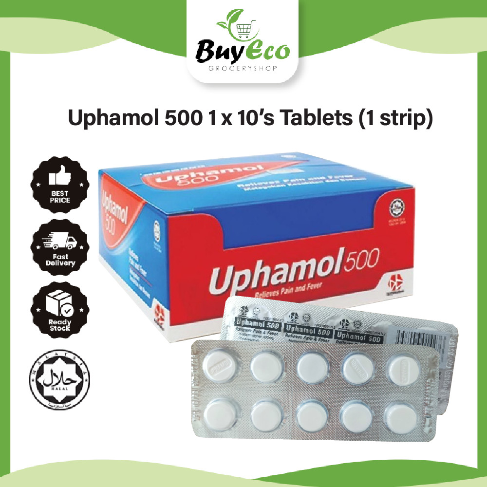 Uphamol 500 1 x 10's Tablets (1 strip) | Shopee Malaysia