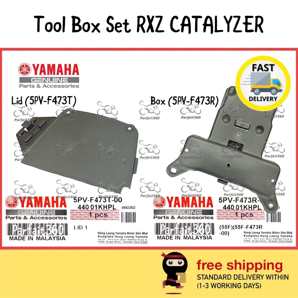 RXZ CATALYZER ( 5PV-F473T & 5PV-F473R ) Cover Black Lid Tool Box Set ...
