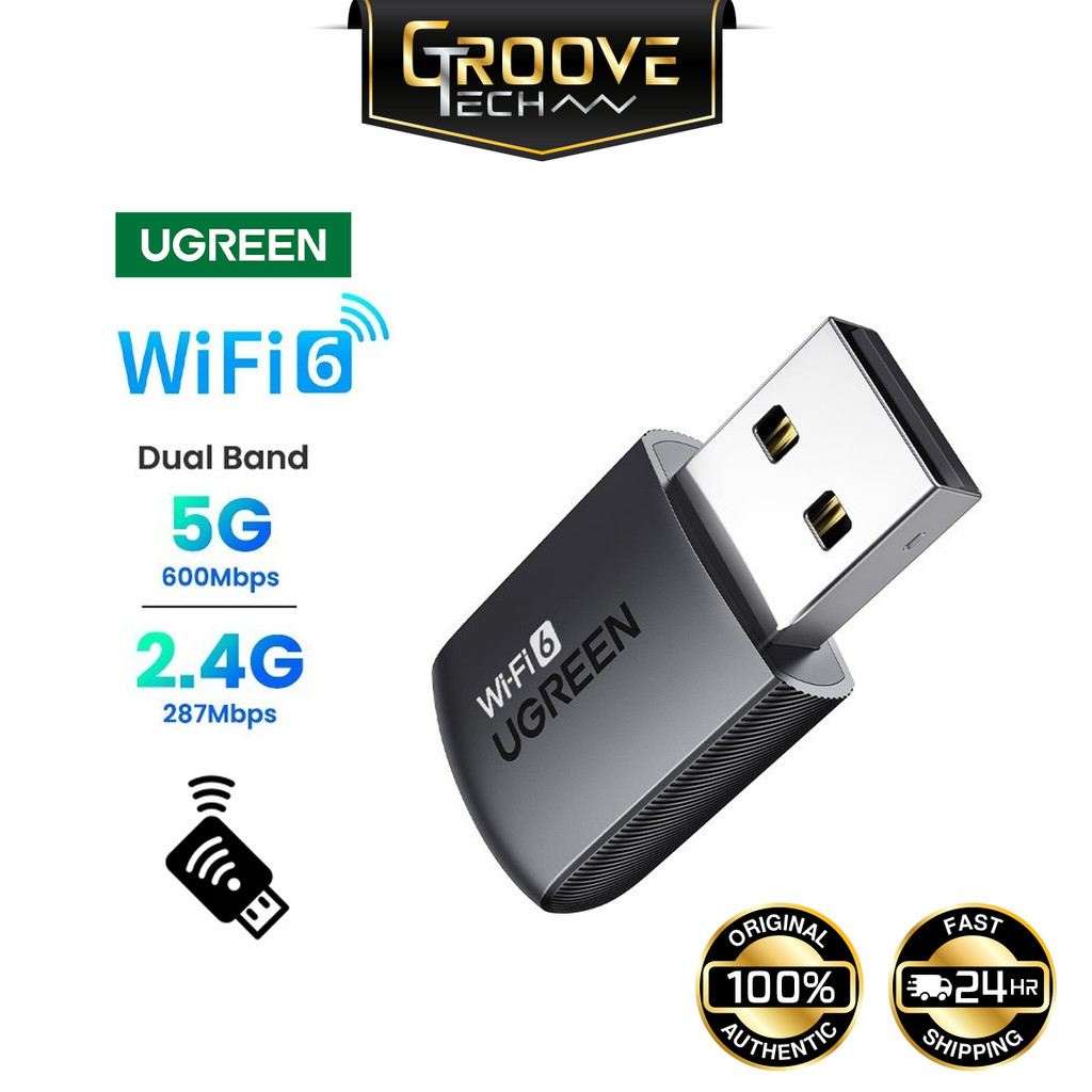 UGREEN AX900 WiFi Adapter Dual Band 5G 2.4G WiFi6 Receiver Transmitter ...